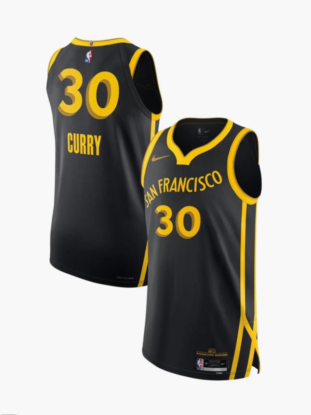 Golden State Warriors Steph Curry 2023-24 City Edition Jersey Youth Small